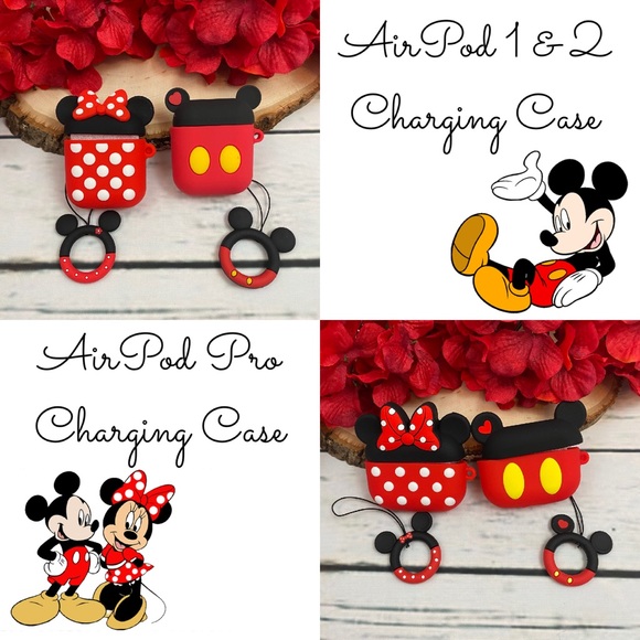 AirPod 1/2 Pro Mickey & Minnie Mouse Charging Case - Picture 5 of 16
